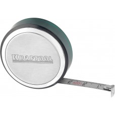 Рулетка KRAFTOOL 34147-02 SuperKompakt, корпус из нержавеющей стали, 2мх8мм 